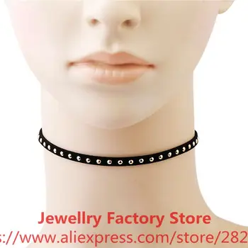 400pcs/lot black leather necklace for women girl lady hot selling spikes lady necklace choker wholesale jewelry choker necklace
400pcs/lot black leather necklace for women girl lady hot selling spikes lady necklace choker wholesale jewelry choker necklace