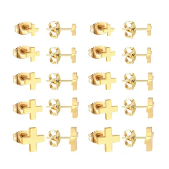 LUXUKISSKIDS Hot Sale Women Cross Earring Wholesale Stainless Steel Stud Earrings Fashion Jewelry
LUXUKISSKIDS Hot Sale Women Cross Earring Wholesale Stainless Steel Stud Earrings Fashion Jewelry