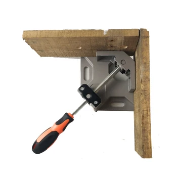 Aluminum Single Handle 90 Degree Right Angle Clamp Angle Clamp Woodworking Frame Clip Right Angle Folder Tool
Aluminum Single Handle 90 Degree Right Angle Clamp Angle Clamp Woodworking Frame Clip Right Angle Folder Tool