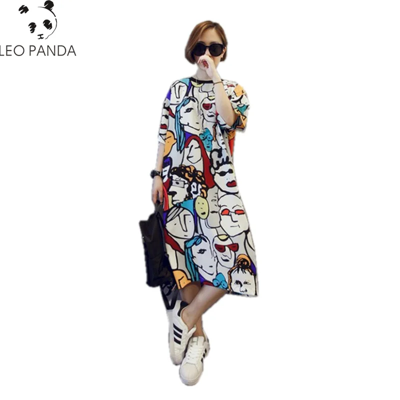 2019 spring women han edition of the new easing long round collar cartoon large size ladies dress with Tshirt Dress Plus Size
2019 spring women han edition of the new easing long round collar cartoon large size ladies dress with Tshirt Dress Plus Size