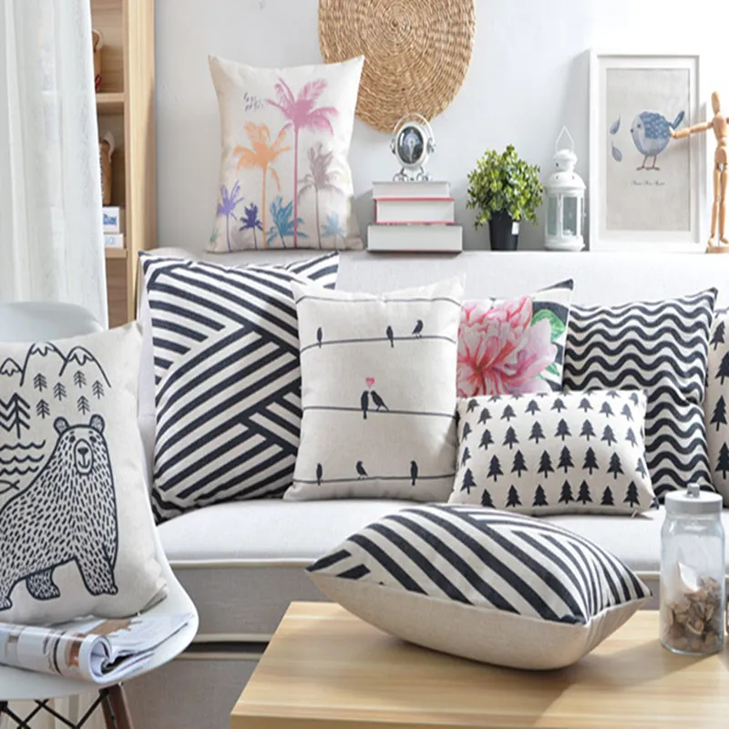 High Quality Black and White Geometric Wave Animal emoji pillow Cushion Modern Home Decorative Sofa Chair Throw Pillows cojines
High Quality Black and White Geometric Wave Animal emoji pillow Cushion Modern Home Decorative Sofa Chair Throw Pillows cojines