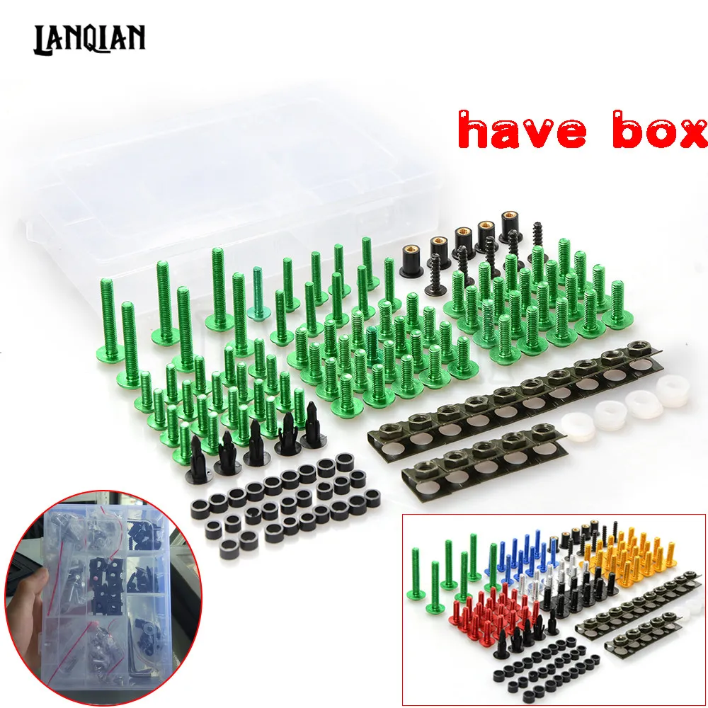 76 PCS Universal Motorcycle Fairing Body Bolts Spire Screw Spring Nuts FOR KAWASAKI H2 Street Versys 650 1000 ZRX1200 ZZR1200
76 PCS Universal Motorcycle Fairing Body Bolts Spire Screw Spring Nuts FOR KAWASAKI H2 Street Versys 650 1000 ZRX1200 ZZR1200