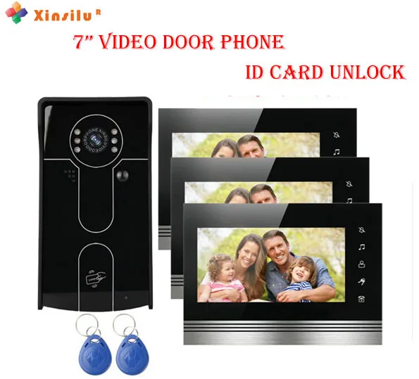 XISILU3Kits Home Security Intercom System 7"Video Door Phone Night Vision Waterproof Camera ID Card Unlocking Function for Villa
XISILU3Kits Home Security Intercom System 7"Video Door Phone Night Vision Waterproof Camera ID Card Unlocking Function for Villa