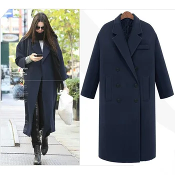 2018 European Winter Fashion Cashmere Coat Women Slim Double Breasted Plush Cotton Thick Warm Woolen Blend Coats Long Overcoat
2018 European Winter Fashion Cashmere Coat Women Slim Double Breasted Plush Cotton Thick Warm Woolen Blend Coats Long Overcoat