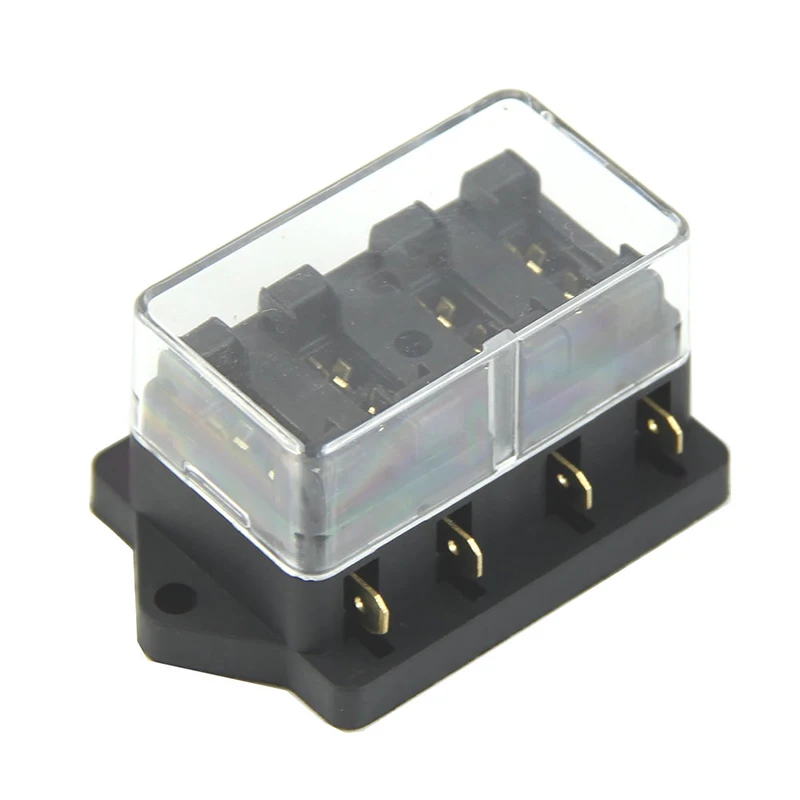 1pc 4 Way Circuit Standard ATC Blade Fuse Holder 250V without Fuse Mayitr For Car Auto Accessories