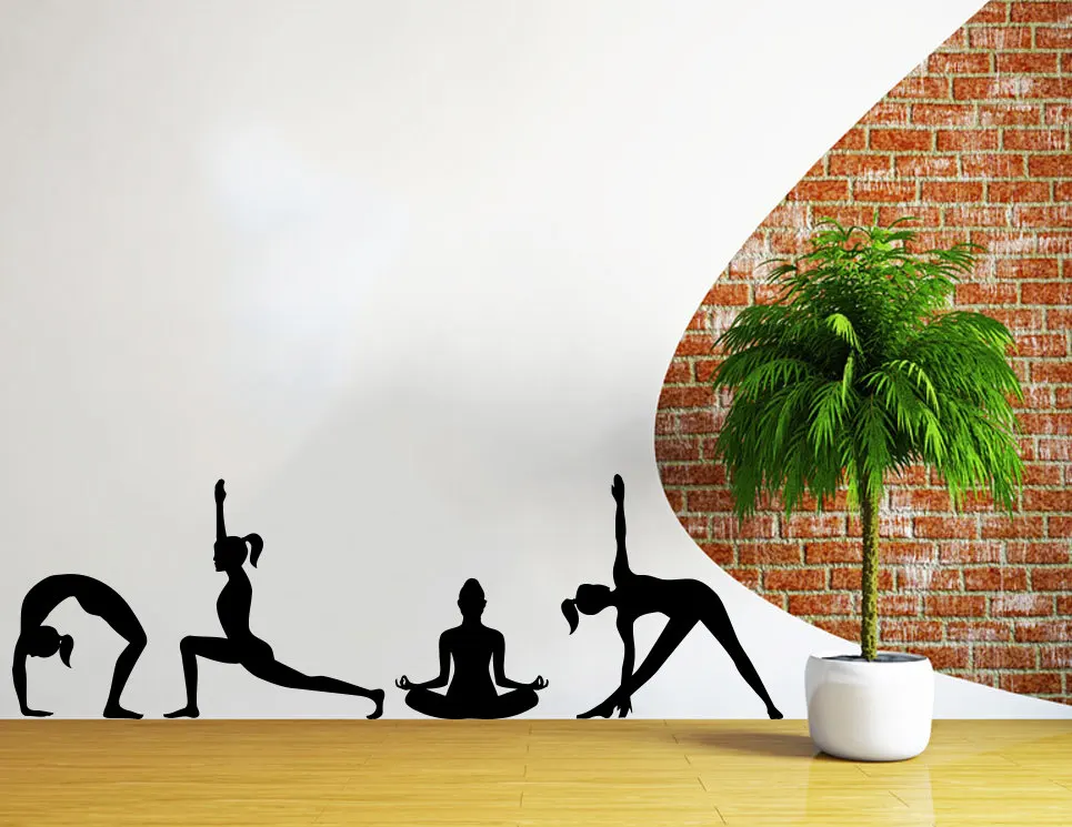 Vinyl Sticker Home Decor Art Mural Yoga Poses Silhouettes Spelled Position Yoga Studio Fitness Namaste Decal Bedroom Vinyl W-71
Vinyl Sticker Home Decor Art Mural Yoga Poses Silhouettes Spelled Position Yoga Studio Fitness Namaste Decal Bedroom Vinyl W-71