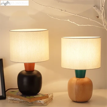 JW_New China Solid Wooden LED Table Lamps for Bedroom Desk Lights Study Living Room Fabric Shade Warmly Decorated Table Lighting
JW_New China Solid Wooden LED Table Lamps for Bedroom Desk Lights Study Living Room Fabric Shade Warmly Decorated Table Lighting