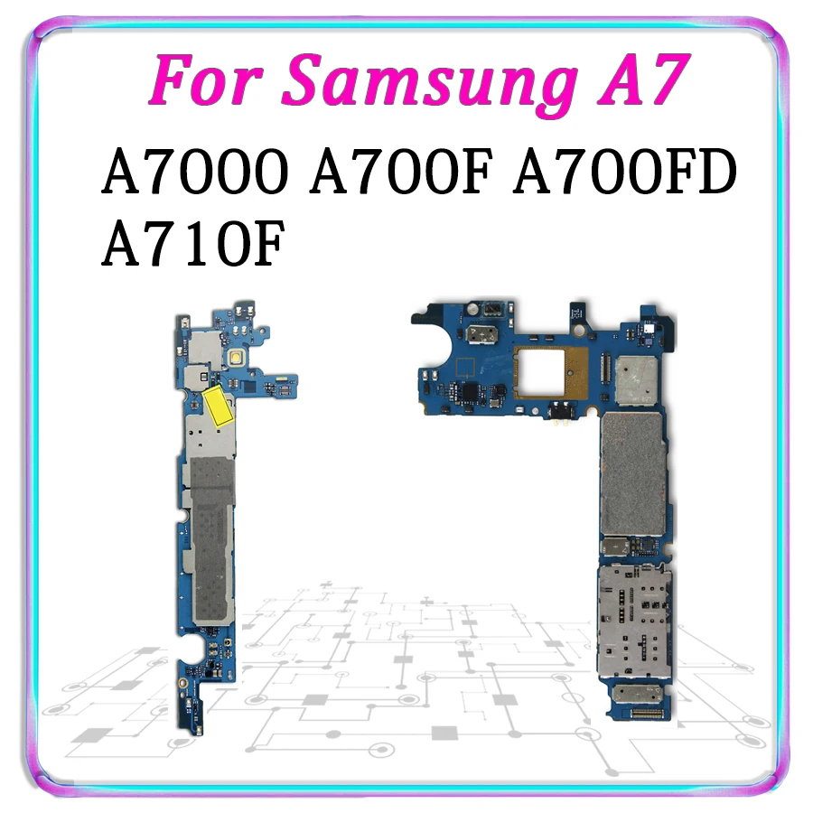Original Motherboard For Samsung Galaxy A7 A7000 A700F A700FD A710F Unlocked Main board MB Android Logic Board Tested Good Plate
Original Motherboard For Samsung Galaxy A7 A7000 A700F A700FD A710F Unlocked Main board MB Android Logic Board Tested Good Plate