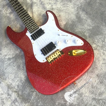 Free Delivery, High Quality New Electric Guitar, Metal Red, Gold Hardware, Customizable
Free Delivery, High Quality New Electric Guitar, Metal Red, Gold Hardware, Customizable