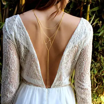 Fashion Unique Long Necklace Chain Bare Golden Sexy Bikini Back Chain necklace for Women Backless Dress 2018 HOT Jewelry T
Fashion Unique Long Necklace Chain Bare Golden Sexy Bikini Back Chain necklace for Women Backless Dress 2018 HOT Jewelry T