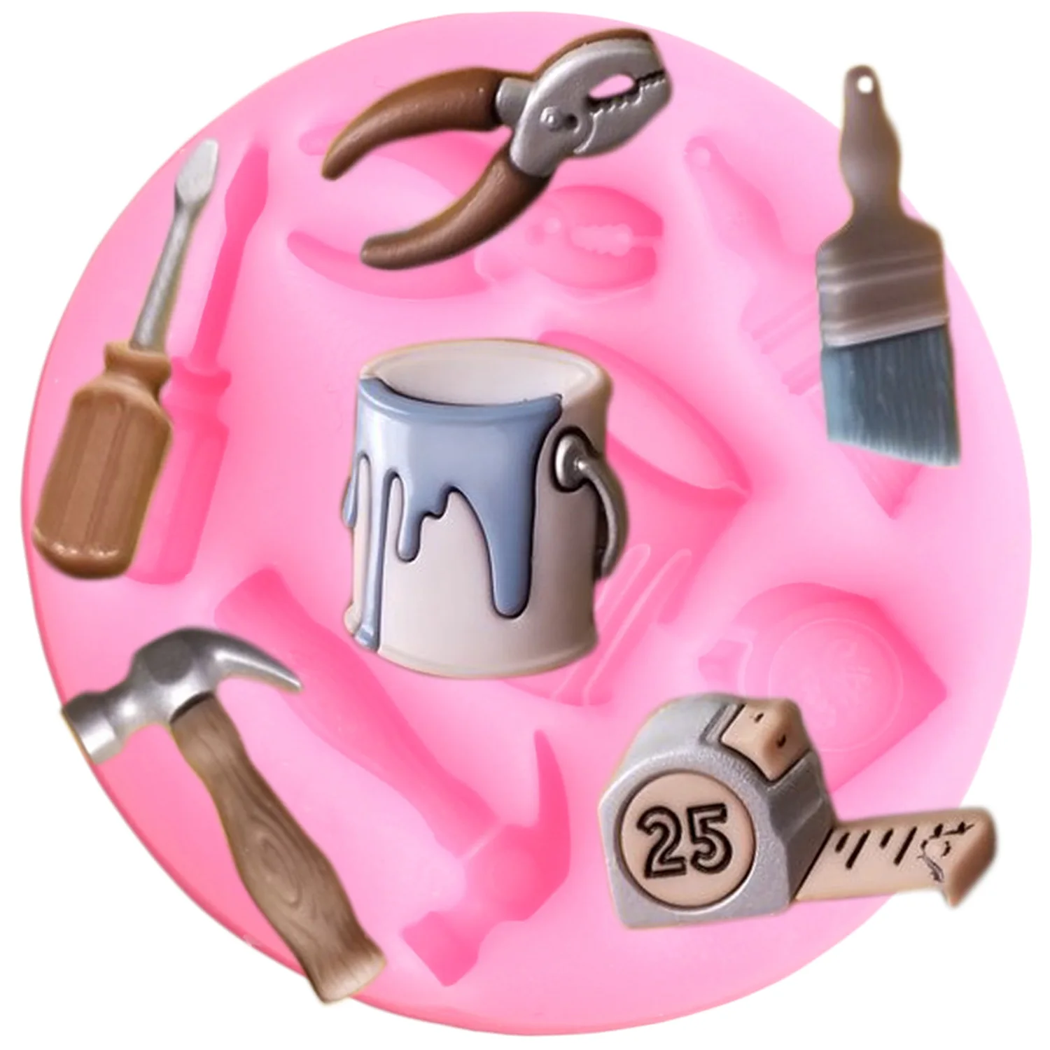 3D Hammer Screwdriver Paint Brush Tools Silicone Fondant Mold Resin Clay Sugar Craft Mould Chocolate Cake Decorating Tools
3D Hammer Screwdriver Paint Brush Tools Silicone Fondant Mold Resin Clay Sugar Craft Mould Chocolate Cake Decorating Tools