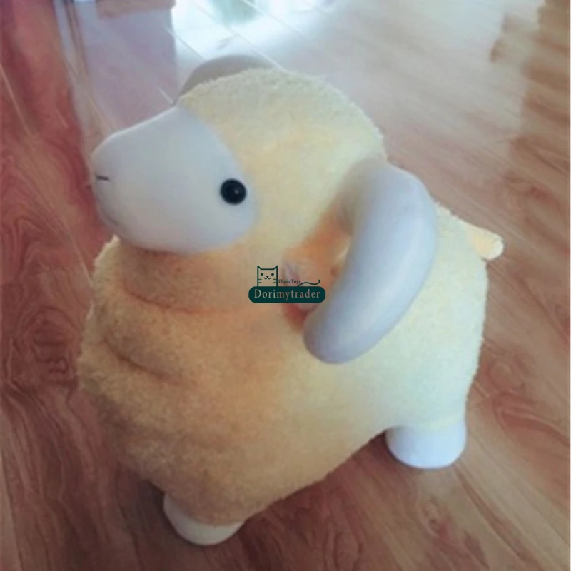 Dorimytrader cuddly soft animal goat plush toy big stuffed cartoon sheep doll pillow gift for children decoration 24inch 60cm DY61891 (8)
