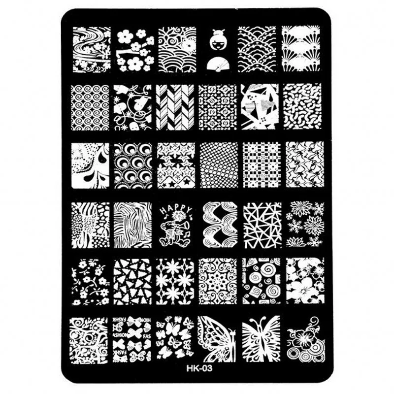 1pcs 14.5*9.5cm Nail Stamping Plates Flower/butterfly Templates Stencils Nail Art Stamp Template Plate For Nails Polish #HK-03
1pcs 14.5*9.5cm Nail Stamping Plates Flower/butterfly Templates Stencils Nail Art Stamp Template Plate For Nails Polish #HK-03