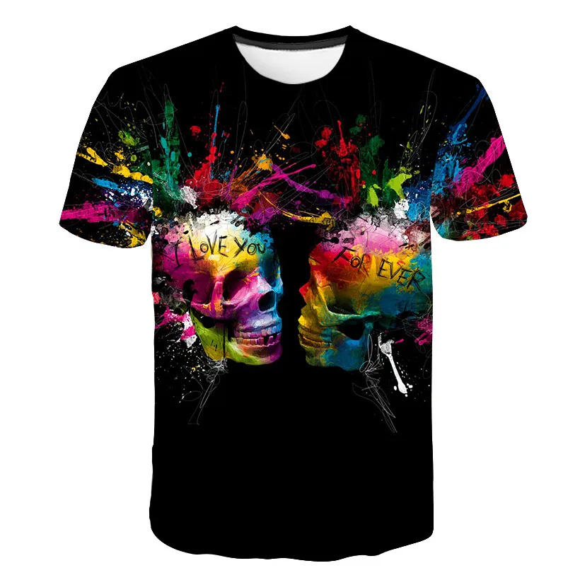 New Brand Men's Summer Short Sleeve 3d Skull T-Shirt Gothic T-Shirt Horror Skull Hot T-shirt Cool Men's Tops
New Brand Men's Summer Short Sleeve 3d Skull T-Shirt Gothic T-Shirt Horror Skull Hot T-shirt Cool Men's Tops