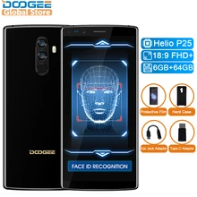 DOOGEE Mix 2 Android 7.1 4060mAh 5.99inch FHD+ Helio P25 Octa Core 6GB RAM 64GB ROM Smartphones Quad Camera 16.0+13.0MP(China)