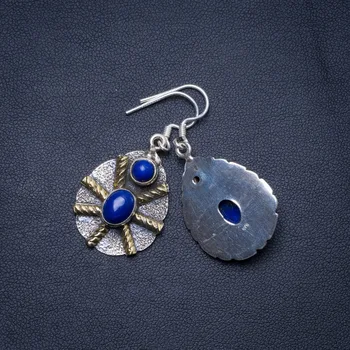 Natural Two Tones Lapis Lazuli Handmade Unique 925 Sterling Silver Earrings 1.5" X4879
Natural Two Tones Lapis Lazuli Handmade Unique 925 Sterling Silver Earrings 1.5" X4879
