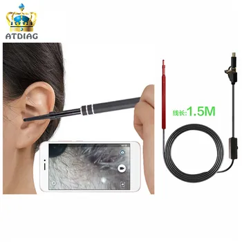 3 in 1 USB OTG Visual Ear Cleaning Endoscope Spoon Multi functional Earpick Diagnostic-Tool Android 720P Camera
3 in 1 USB OTG Visual Ear Cleaning Endoscope Spoon Multi functional Earpick Diagnostic-Tool Android 720P Camera