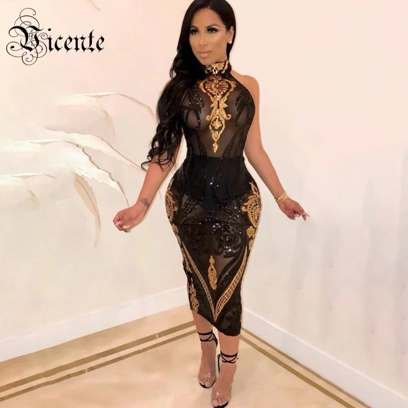 Vicente 2019 New Trendy Color Block Sequins Design Sexy Sleeveless Stand Collar Celebrity Party Club Midi Dress
Vicente 2019 New Trendy Color Block Sequins Design Sexy Sleeveless Stand Collar Celebrity Party Club Midi Dress