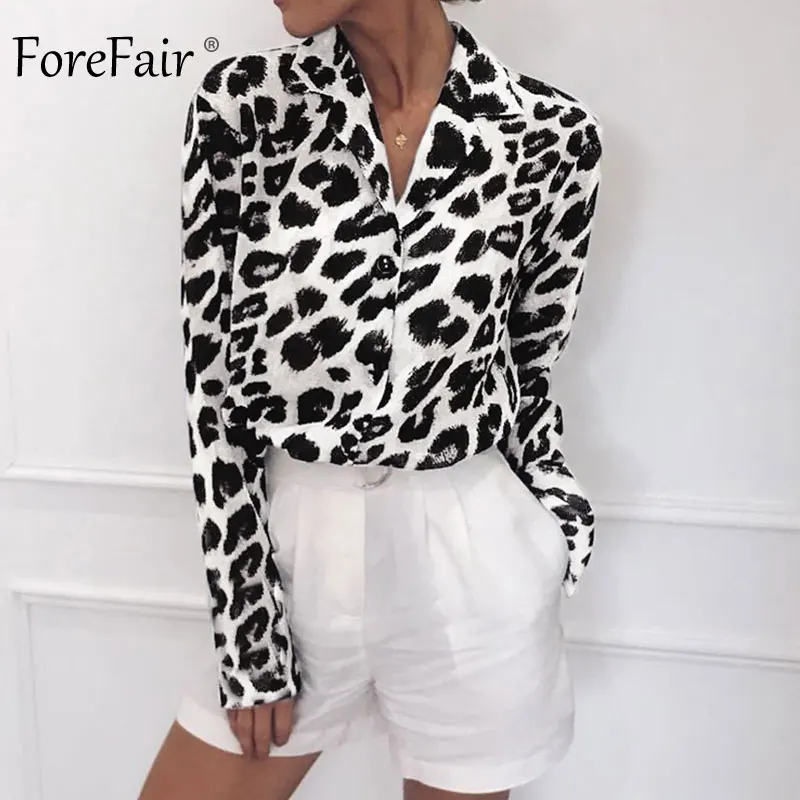 Forefair Animal Print Blouse Chiffon Plus Size Casual Long Sleeve Shirt Vintage V Neck Office Work Leopard Blouse Women Spring
Forefair Animal Print Blouse Chiffon Plus Size Casual Long Sleeve Shirt Vintage V Neck Office Work Leopard Blouse Women Spring