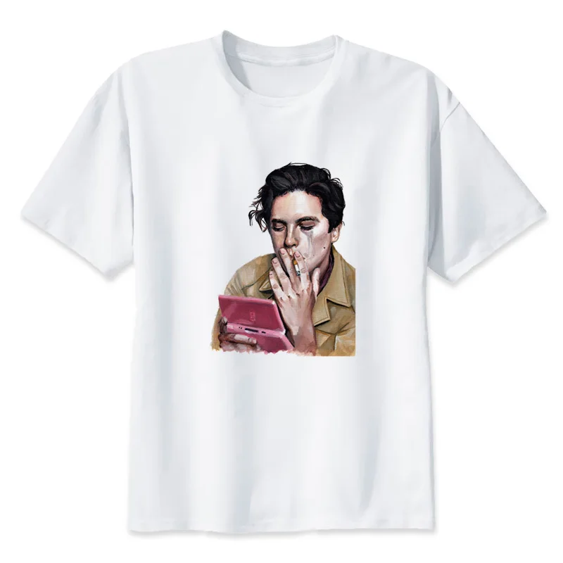 cole sprouse Summer men's clothing Short-sleeved T-shirt men Printing tees fashion personality tops Y1406
cole sprouse Summer men's clothing Short-sleeved T-shirt men Printing tees fashion personality tops Y1406