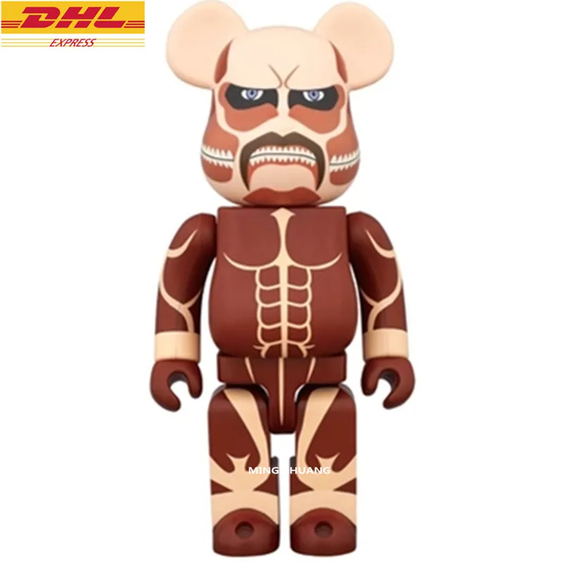 

27" Bearbrick Gloomy BB 1000% Be@rbrick Attack On Titan Basic PVC 70CM Action Figure Collectible Model Toy BOX J156