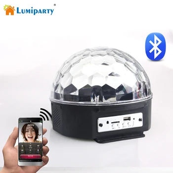 BLUETOOTH MP3 Crystal Magic Rotating Ball Remote control 6 color disco balls lights DMX Disco Stage Lighting Christmas
BLUETOOTH MP3 Crystal Magic Rotating Ball Remote control 6 color disco balls lights DMX Disco Stage Lighting Christmas