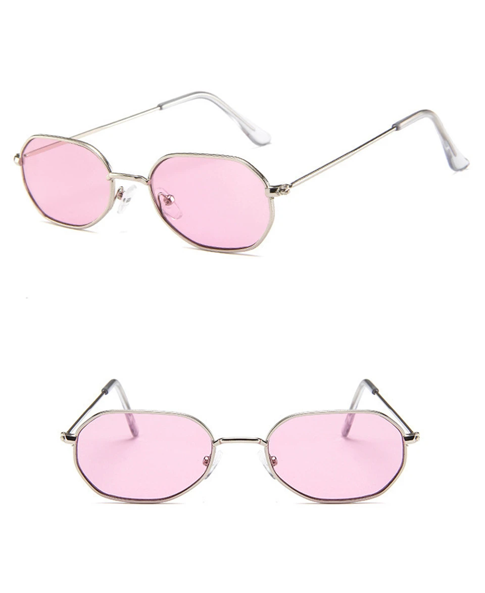 ALIKIAI Sunglasses Women Brand Designer Sea Color Sun glasses Transparent Matel Frame Clear Cat Eye Glasses Purple Shades (9)