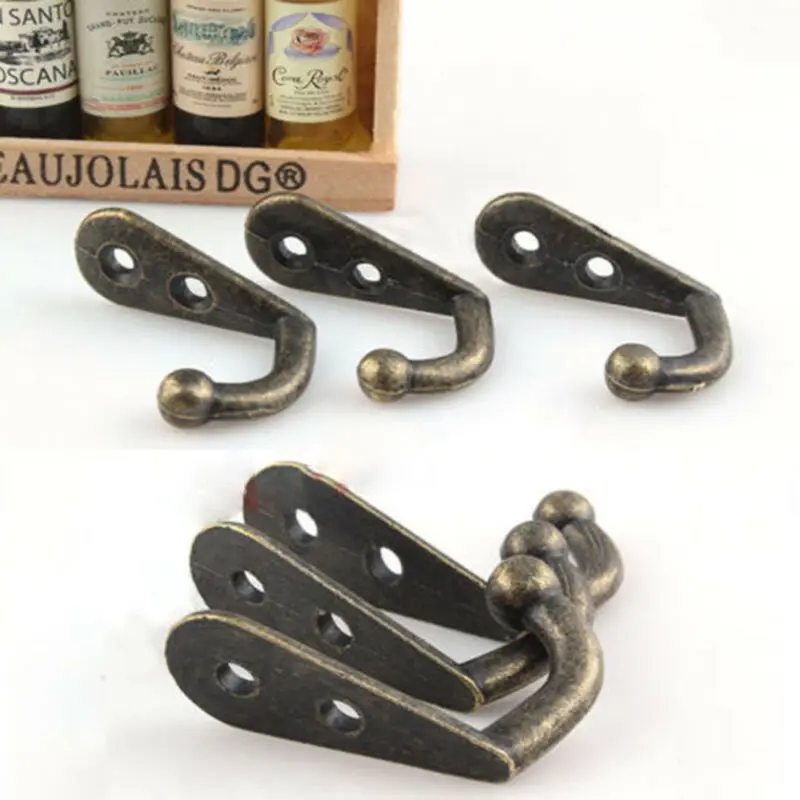 10PCS Small Bronze Coat Hook Hanger Double Antique Zinc Alloy Metal Wall Wood Board Mounted Garment Bag Key Hat Hanging Hooks
10PCS Small Bronze Coat Hook Hanger Double Antique Zinc Alloy Metal Wall Wood Board Mounted Garment Bag Key Hat Hanging Hooks