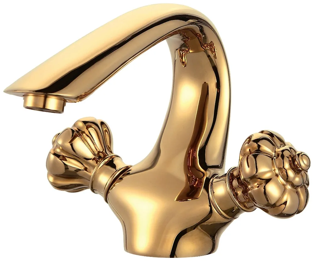 Free ship Gold Finish Two crown Handles Centerset Bathroom Sink Faucet mixer NEW Single hole
Free ship Gold Finish Two crown Handles Centerset Bathroom Sink Faucet mixer NEW Single hole