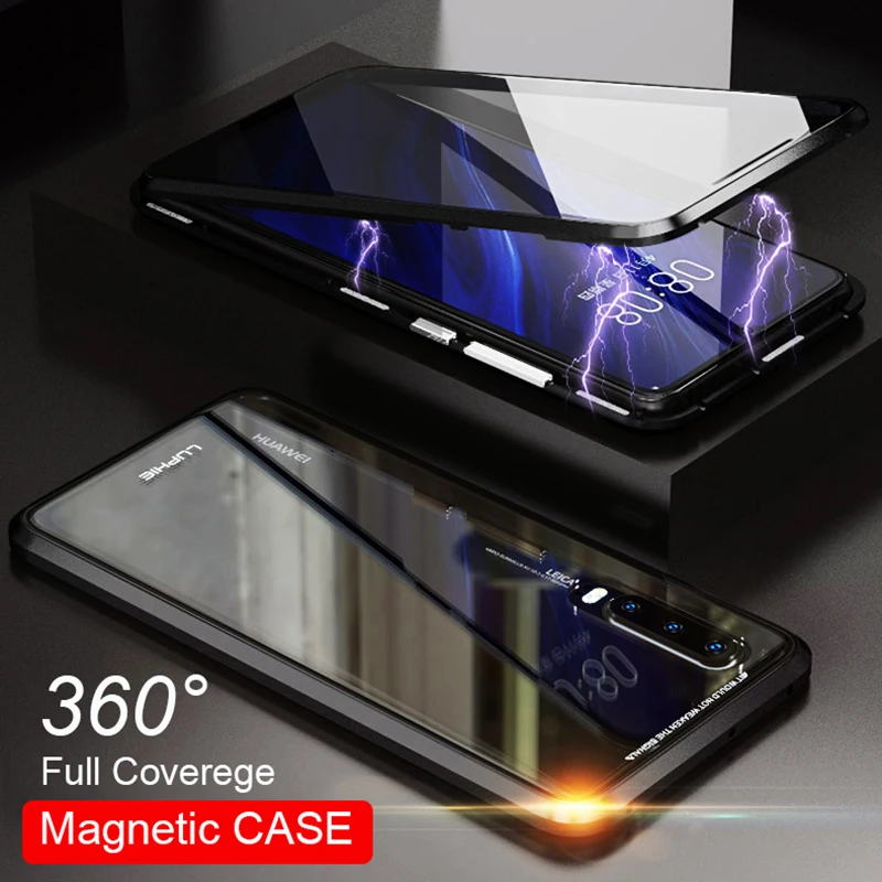 360 Full Coverege Protection Magnetic Adsorption Phone Case For Huawei P30 Pro Metal Bumper Shockproof Cover Case For P 30 Pro
360 Full Coverege Protection Magnetic Adsorption Phone Case For Huawei P30 Pro Metal Bumper Shockproof Cover Case For P 30 Pro