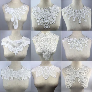 White Embroidery Collar Venise Sequin Floral Embroidered Applique Lace Neckline Collar Garment Accessories Scrapbooking
White Embroidery Collar Venise Sequin Floral Embroidered Applique Lace Neckline Collar Garment Accessories Scrapbooking