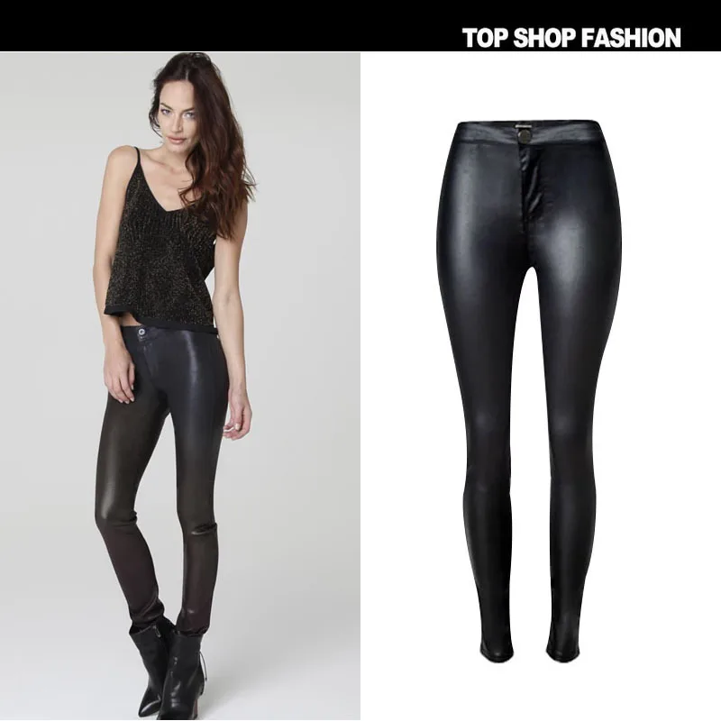 New big European popular high waist one button no pocket and all-match LEATHER JEANS size of a locomotive
New big European popular high waist one button no pocket and all-match LEATHER JEANS size of a locomotive