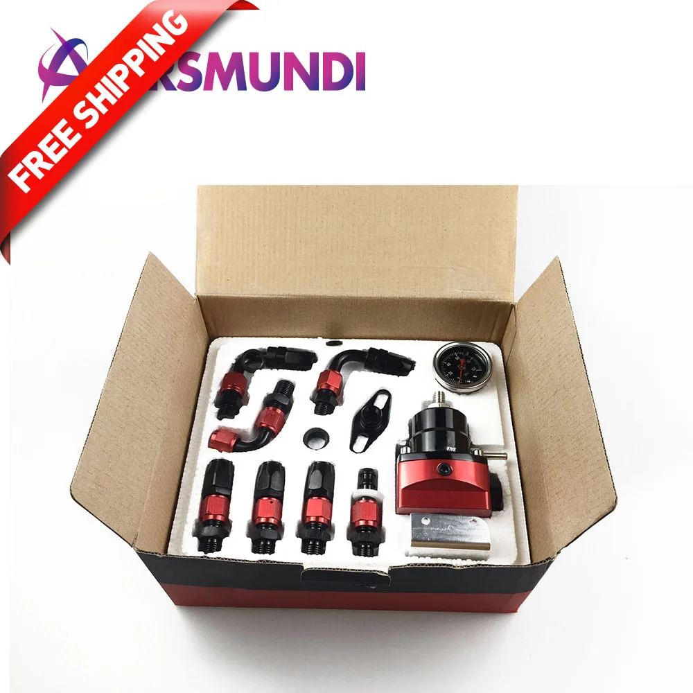 FREE SHIPPINGAdjustable Fuel Pressure Regulator Kit FRP Fuel Pressure Regulator With Gauge/6AN Hose/Oil Hose End Fitting Adapter
FREE SHIPPINGAdjustable Fuel Pressure Regulator Kit FRP Fuel Pressure Regulator With Gauge/6AN Hose/Oil Hose End Fitting Adapter
