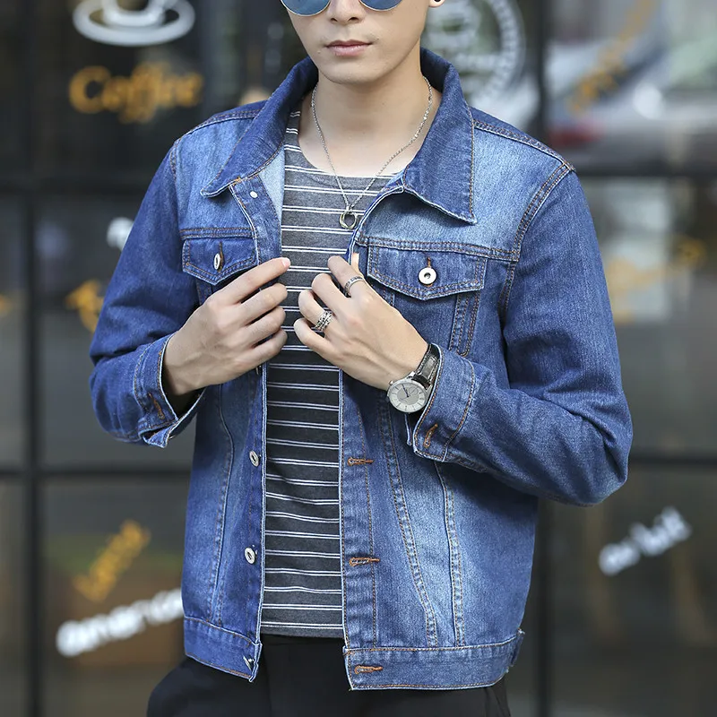 COBO new 2019 men denim jacket The fall of cultivate one's morality Handsome fashion denim jacket
COBO new 2019 men denim jacket The fall of cultivate one's morality Handsome fashion denim jacket