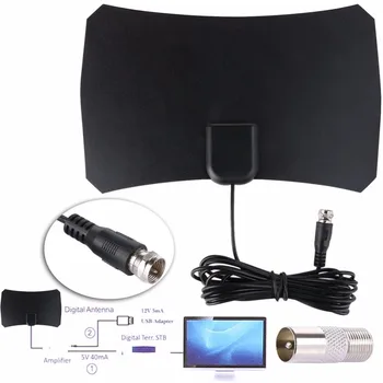 Mini Digital HDTV Freeview Indoor Outdoor TV Antenna For DTMB ATSC ISDB-T DVB-T with TV Aerial Amplifier 50 Mile Range TV Stick
Mini Digital HDTV Freeview Indoor Outdoor TV Antenna For DTMB ATSC ISDB-T DVB-T with TV Aerial Amplifier 50 Mile Range TV Stick