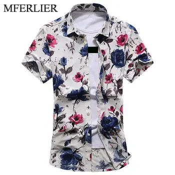 MFERLIER Size L-7XL summer Shirts men Flower print Shoulder width 42.5-53 short sleeve men shorts 2 colors
MFERLIER Size L-7XL summer Shirts men Flower print Shoulder width 42.5-53 short sleeve men shorts 2 colors