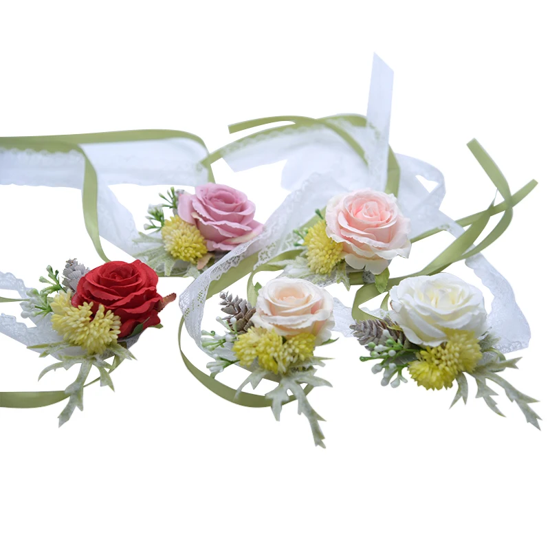 Artificial Wrist Flowers Simulation Girls Bridesmaid Rose Silk Colorful Fake Flowers Wedding Prom Party hand flower 5 colors
Artificial Wrist Flowers Simulation Girls Bridesmaid Rose Silk Colorful Fake Flowers Wedding Prom Party hand flower 5 colors