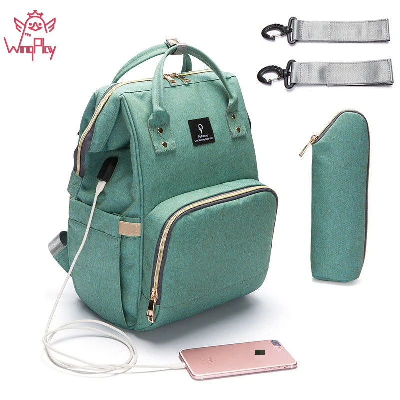 Large Capacity Mummy Diaper Bag Solid Waterproof Maternity Bag Baby Diaper Bags With USB Interface Maternity Bag For Stroller
Large Capacity Mummy Diaper Bag Solid Waterproof Maternity Bag Baby Diaper Bags With USB Interface Maternity Bag For Stroller
