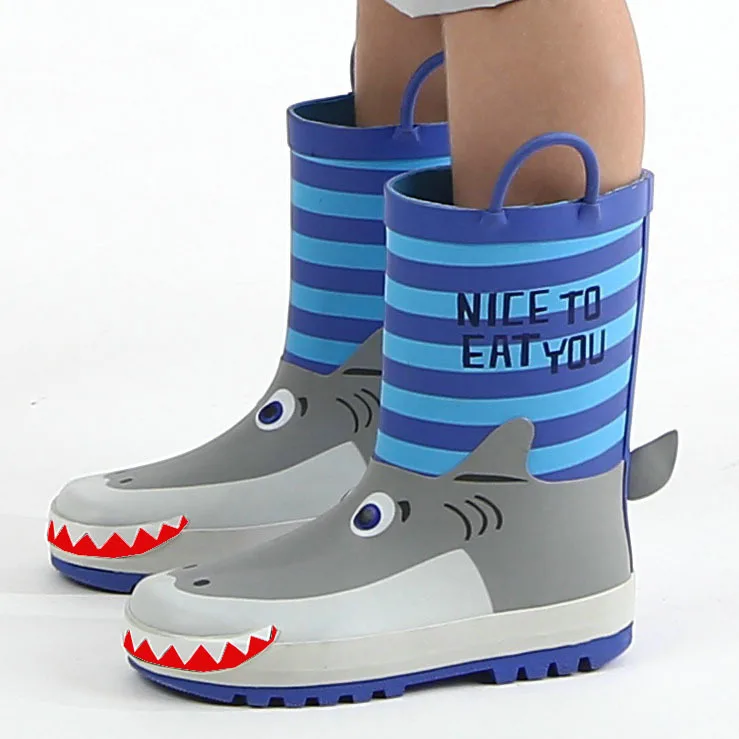 Rain Boots Children's Rain Boots Shark Pattern Rain Tubes 3D Three-Dimensional Animal Shape Waterproof Shoes For Boys Girl BS12
Rain Boots Children's Rain Boots Shark Pattern Rain Tubes 3D Three-Dimensional Animal Shape Waterproof Shoes For Boys Girl BS12