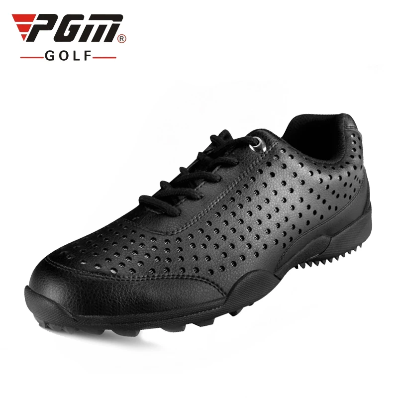 Golf Shoes Men Sport Pgm Mesh Leather Male Sneaker Rubber Bottom Anti-Slip Shockproof Training AA10101 | Спорт и развлечения