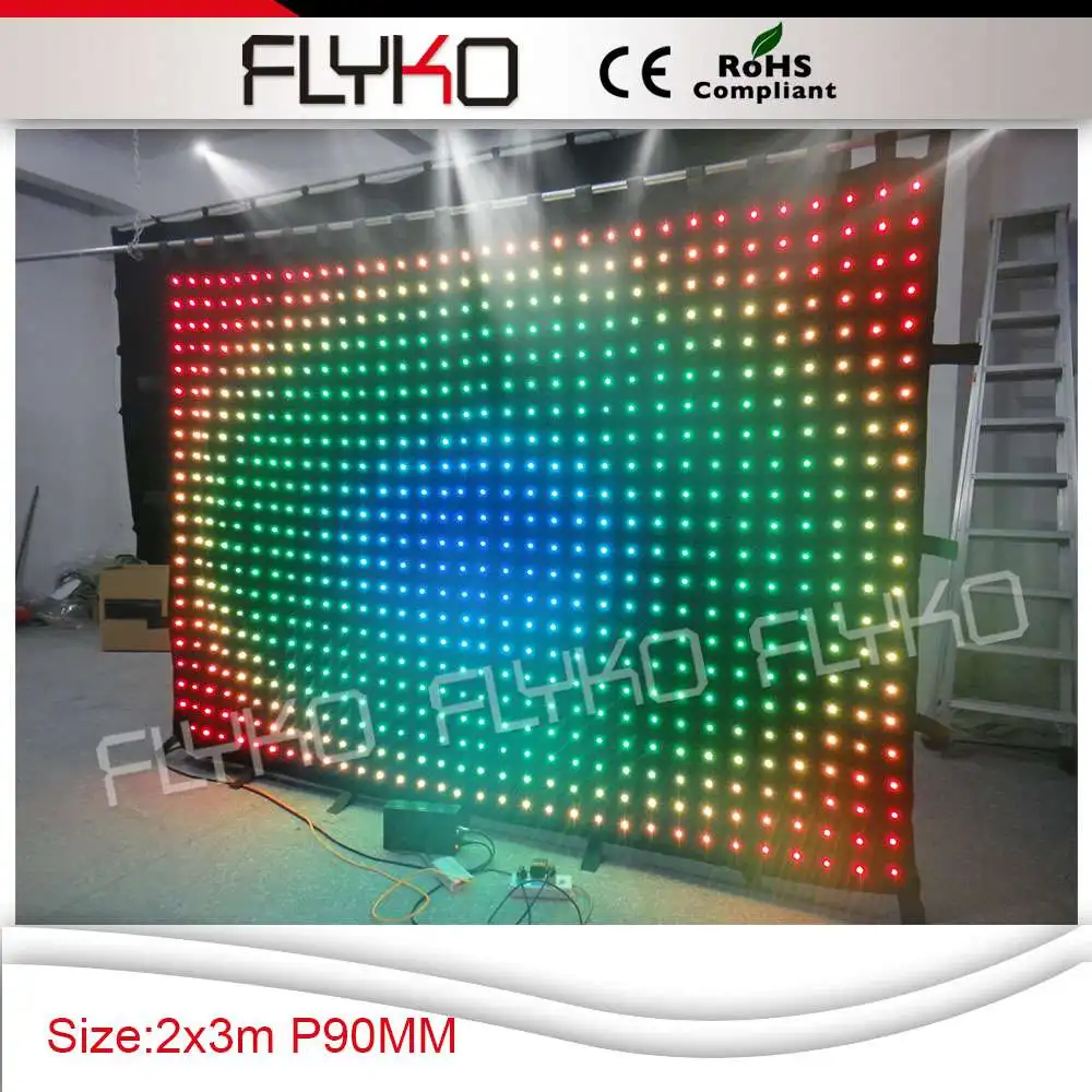 p9 2x3m new product rgb full color tv shows soft flexible led curtain screen SD controller system
p9 2x3m new product rgb full color tv shows soft flexible led curtain screen SD controller system