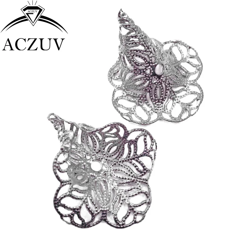 Rhodium Plated 200pcs 23x28mm Jewelry Bead Caps Beads Making Findings Accessories Free Shipping BC004
Rhodium Plated 200pcs 23x28mm Jewelry Bead Caps Beads Making Findings Accessories Free Shipping BC004