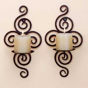 Gentel Times 2pcs/lot Wall Candle Holder Decoration Iron Pastoral Style Wrought Candle Holders Wall Candlestick Christmas Decor
Gentel Times 2pcs/lot Wall Candle Holder Decoration Iron Pastoral Style Wrought Candle Holders Wall Candlestick Christmas Decor