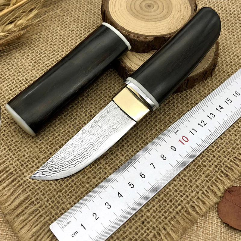 custom Damascus steel Katana Small hunting knife real VG10 core fixed blade knife Ebony handle japanese EDC Wood sheath tantou
custom Damascus steel Katana Small hunting knife real VG10 core fixed blade knife Ebony handle japanese EDC Wood sheath tantou