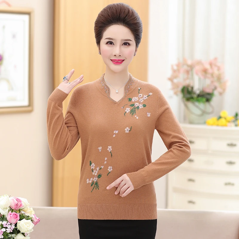 Women's cashmere floral sweater autumn winter mandarion collar sweater ladies flowers wool sweater pullovers
Women's cashmere floral sweater autumn winter mandarion collar sweater ladies flowers wool sweater pullovers