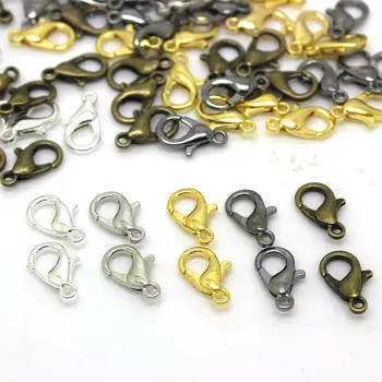 30pcs/lot 302 Lobster Clasps Hooks 12mm DIY Jewelry Making Findings Bracelet Necklace Accessory Gold / Bronze / Black
30pcs/lot 302 Lobster Clasps Hooks 12mm DIY Jewelry Making Findings Bracelet Necklace Accessory Gold / Bronze / Black