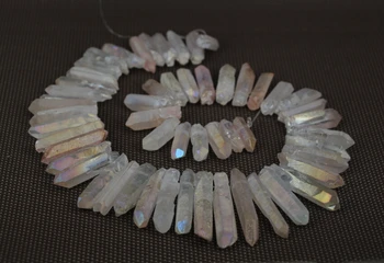 Rainbow Pink AB Mystic Titanium Crystal Quartz Top Drilled Point Pendant Bead,Rock Raw Crystal Pillar Graduated Necklace Jewelry
Rainbow Pink AB Mystic Titanium Crystal Quartz Top Drilled Point Pendant Bead,Rock Raw Crystal Pillar Graduated Necklace Jewelry