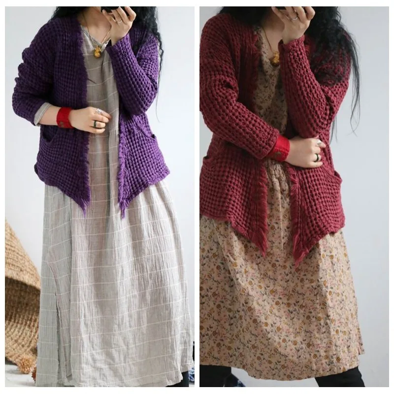 ASYMSAY 2017 Autumn New Style Long Sleeve V Neck Cardigan Chinese Retro Cotton Linen Sweater Women Outside Wear AC5794
ASYMSAY 2017 Autumn New Style Long Sleeve V Neck Cardigan Chinese Retro Cotton Linen Sweater Women Outside Wear AC5794