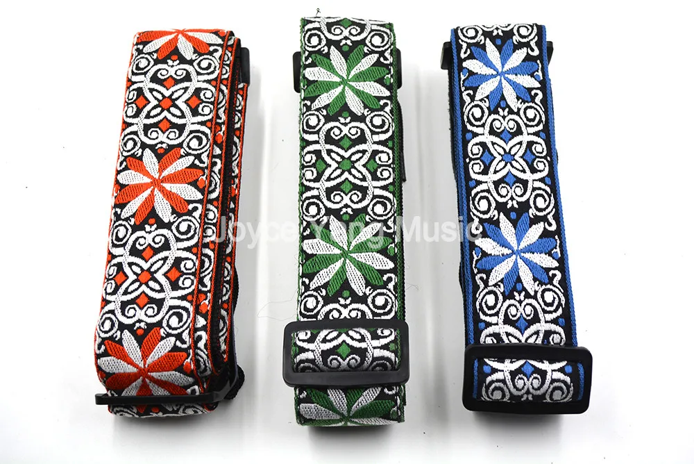 Niko Red/BLue/Green Flowers Acoustic Electric Guitar Bass Strap Nylon Embroidery Fabrics Leather Ends Strap Free Shipping
Niko Red/BLue/Green Flowers Acoustic Electric Guitar Bass Strap Nylon Embroidery Fabrics Leather Ends Strap Free Shipping