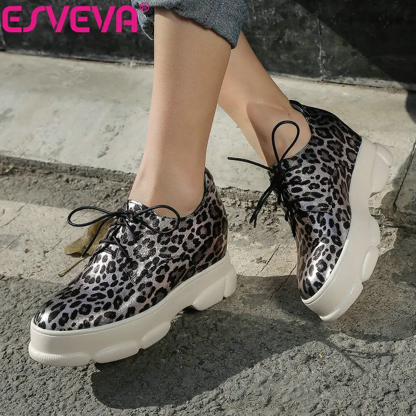 ESVEVA 2019 Women's Vulcanize Height Increasing Shoes Lace Up Platform 3.5cm High Heels Shoes Women Pumps Round Toe Size 34-42
ESVEVA 2019 Women's Vulcanize Height Increasing Shoes Lace Up Platform 3.5cm High Heels Shoes Women Pumps Round Toe Size 34-42
